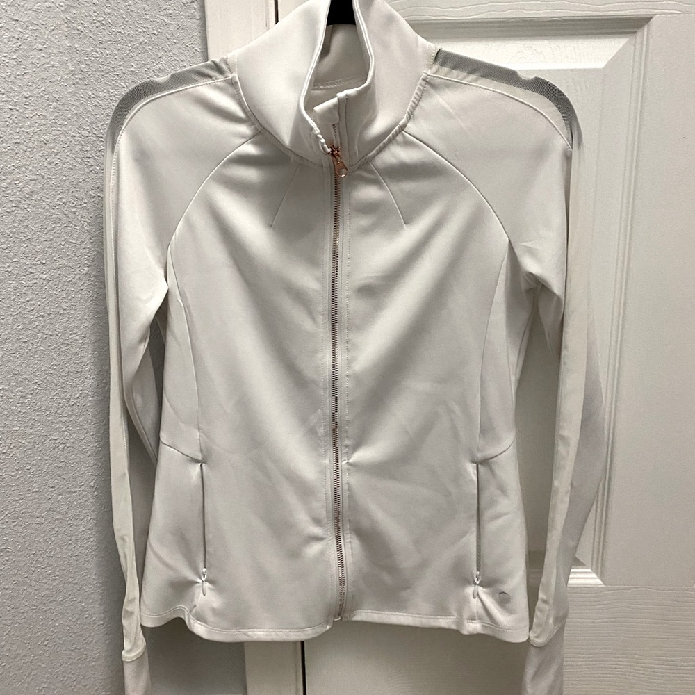 White athletic jacket